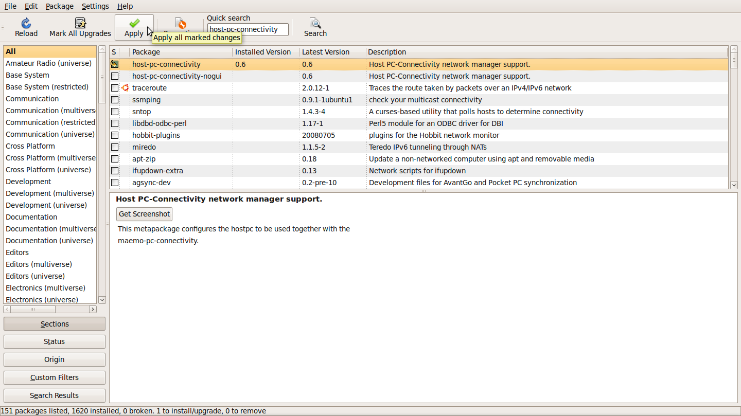 Image mpc_linux_synaptic_install_package